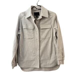 Banana Republic Women’s Shacket Beige Sz XS Coastal Grandma Lagenlook
